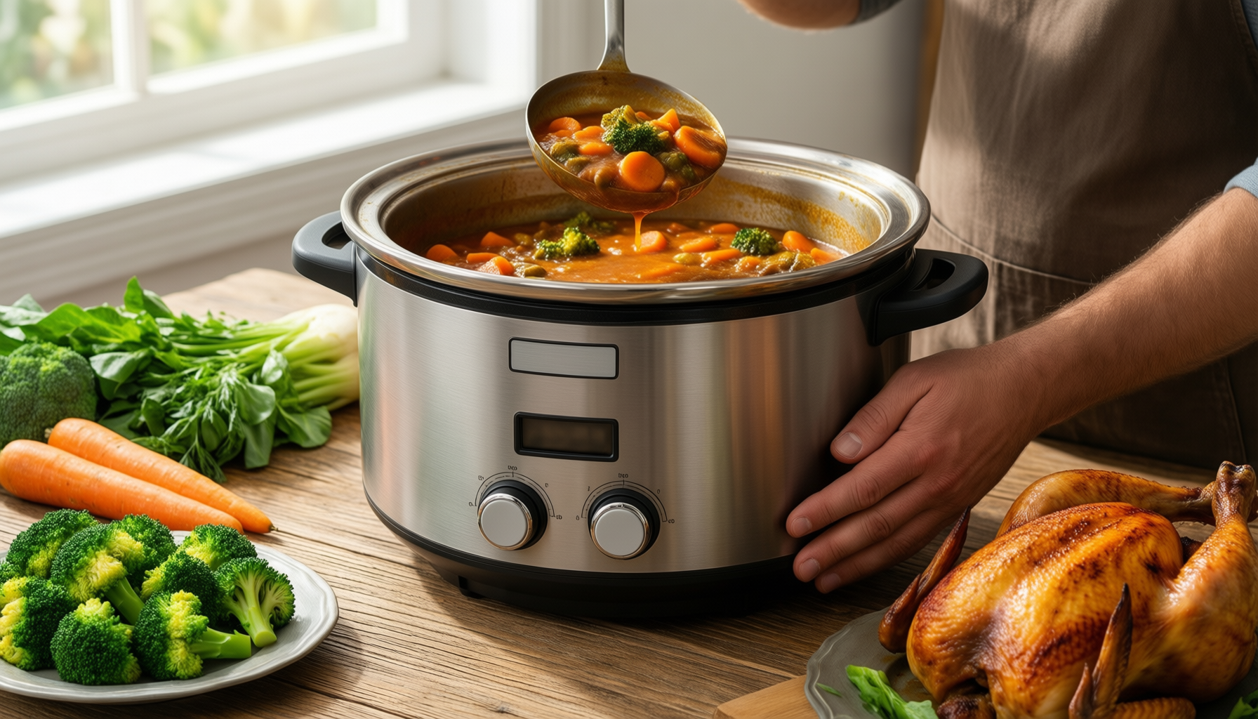 homatz stock pot 8l — lifestyle photo showing Homatz Stock Pot 8L, in use