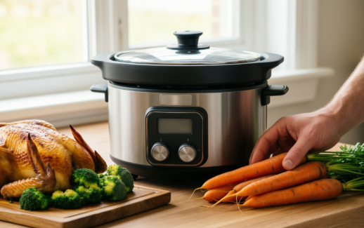 cook with color 2qt mini slow — lifestyle photo showing COOK WITH COLOR 2QT in use