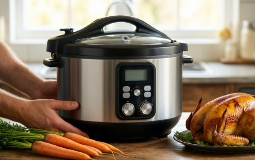 Hawkins Futura 2 litre pressure cooker — lifestyle photo showing HAWKINS Futura 2 Litre in use