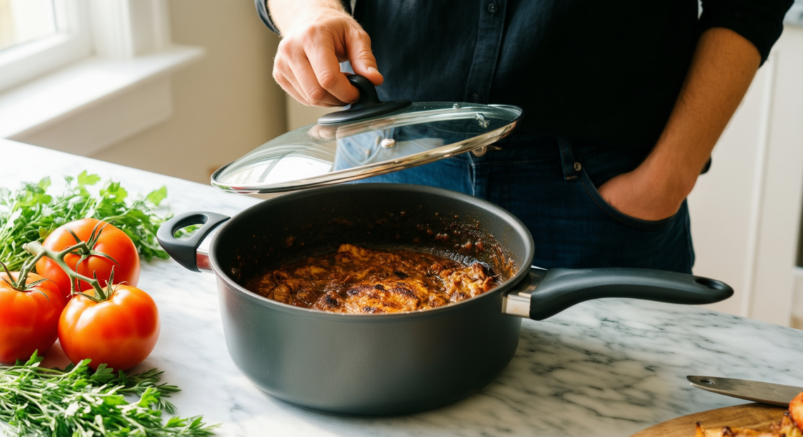 zwilling trueflow cookware set — lifestyle photo showing ZWILLING TrueFlow Cookware Set, in use