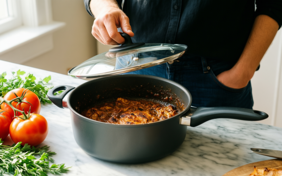 zwilling trueflow cookware set — lifestyle photo showing ZWILLING TrueFlow Cookware Set, in use
