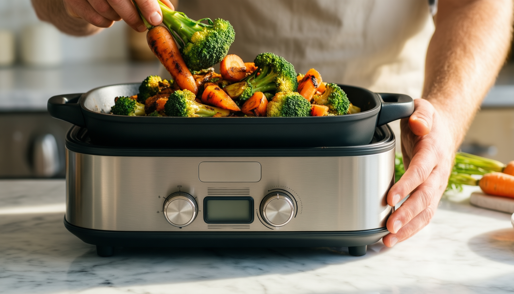 T-Fal Preserve ceramic cookware set — lifestyle photo showing T-Fal Preserve Ceramic, Non in use