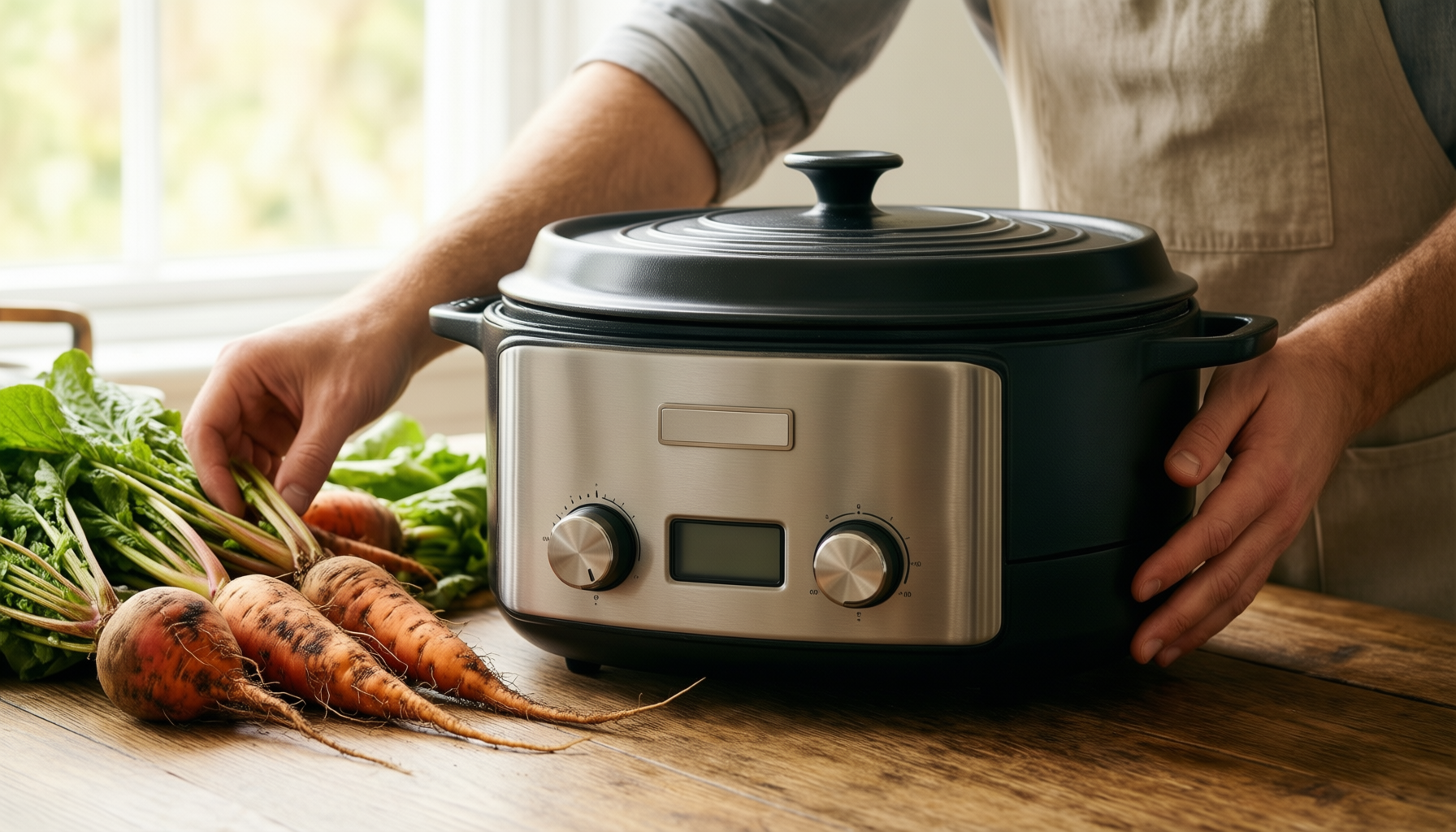 argon tableware cast iron casserole dish — lifestyle photo showing Argon Tableware Round Cast in use