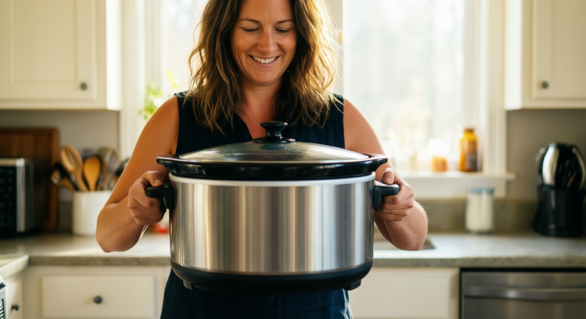 hamilton beach 33664 cooking pan — lifestyle photo showing Hamilton Beach 33664 Cooking in use