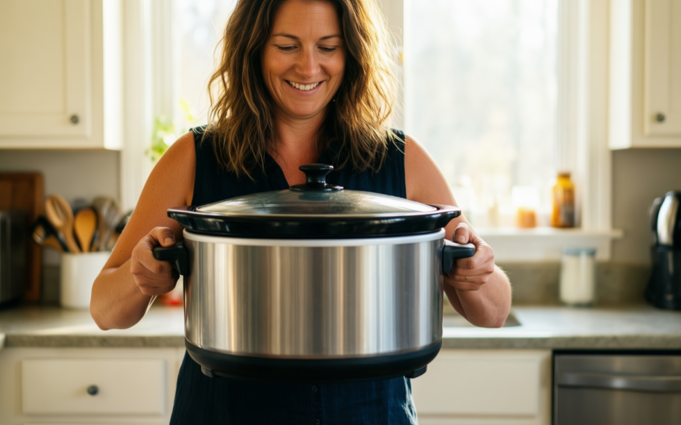 hamilton beach 33664 cooking pan — lifestyle photo showing Hamilton Beach 33664 Cooking in use