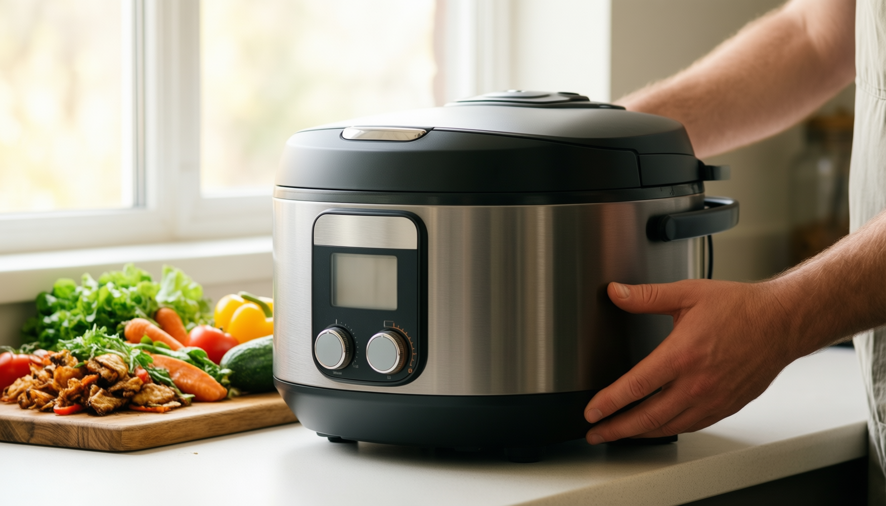 instant pot electric rice cooker 5l — lifestyle photo showing Instant Pot- Electric Rice in use