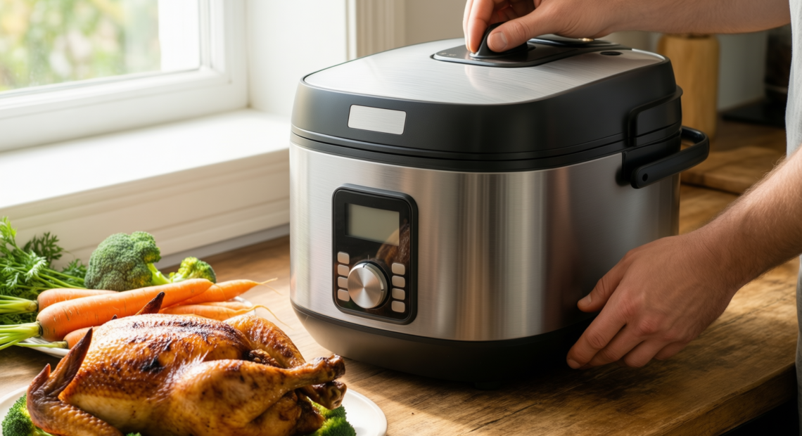 instant pot electric rice cooker 3l — lifestyle photo showing Instant Pot Electric Rice in use