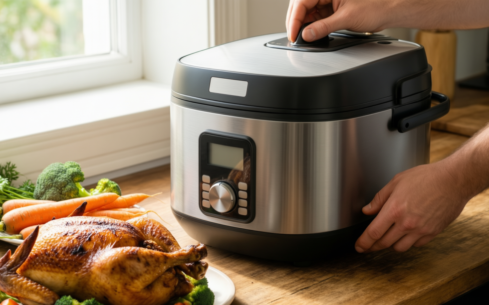 instant pot electric rice cooker 3l — lifestyle photo showing Instant Pot Electric Rice in use